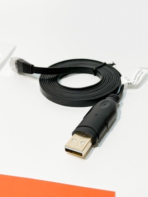 USBコンソールケーブル USB-RJ45シリアル Cisco NETGEAR TP-Link Linksys Ubiquiti Huawei Mac Windows Linux 1.8M