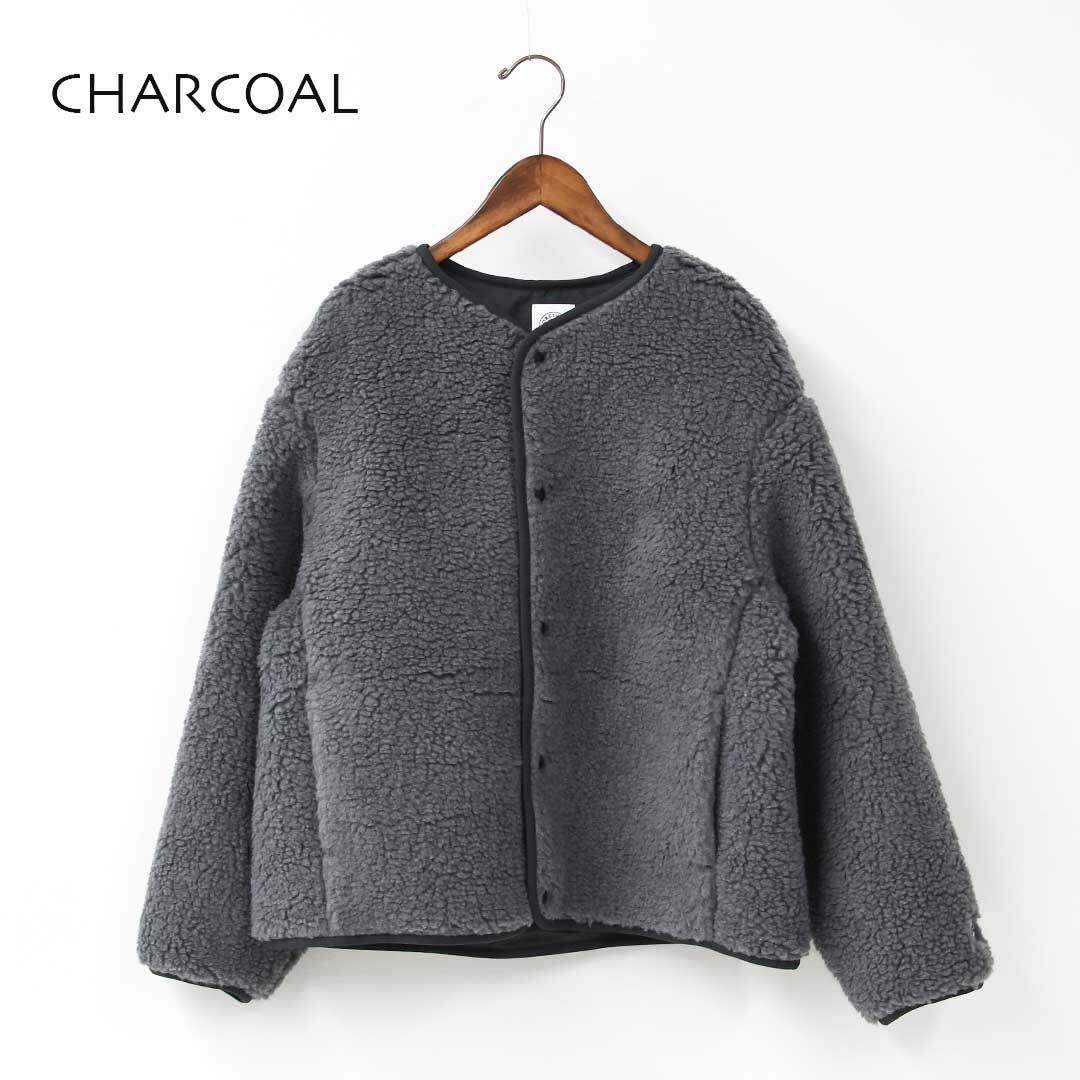 ORCIVAL - 【サイズ1】新品タグ付き オーシバル ボアジャケット チャコール ORCIVAL [オーチバル・オーシバル] W ROUND NECK BLOUSON [OR-A0741BFF