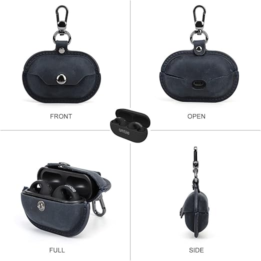 HIRAM Ambie Sound Earcuffs用 充電ケース 保護本革 製カバー HIRAM Ambie Sound Earcuffs用 充電ケース 保護本革 製カバー