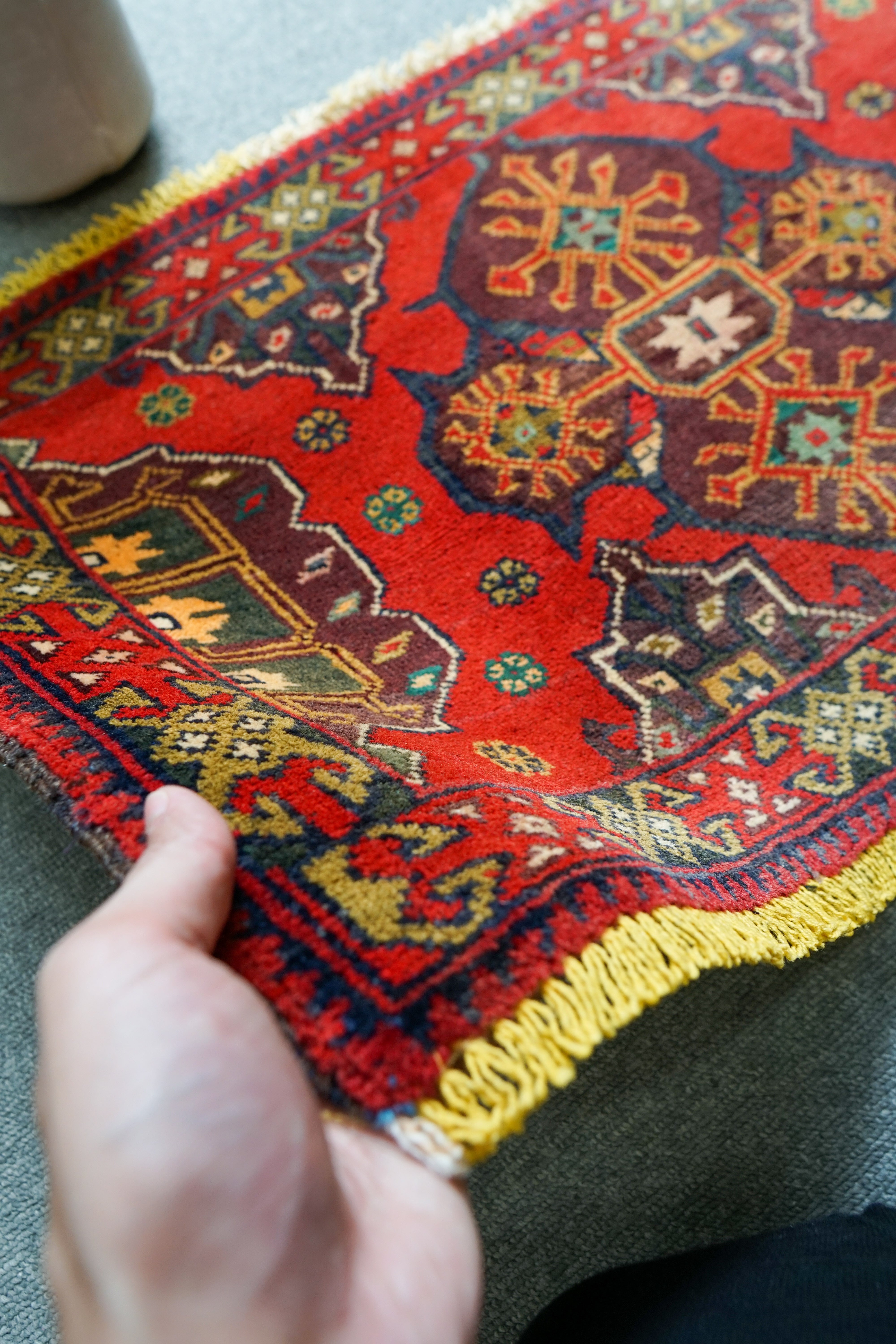 202×89 ヴィンテージラグ　バルーチ　手織ラグ 141×89 トライバルラグ ヴィンテージラグ バルーチ 手織りラグ