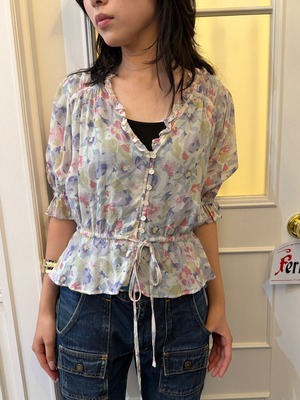 POLO RALPH LAUREN/ vintage  blue polo tops.(o)