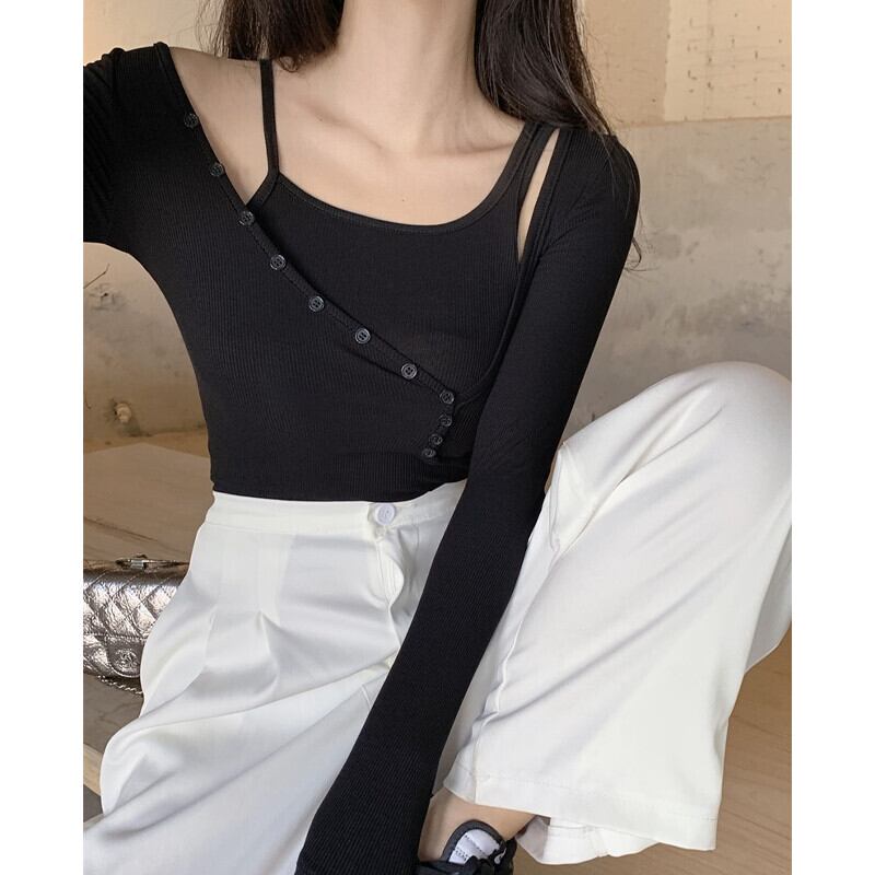 シャツ オータムショートTシャツ ロング 秋物 ガールズファッション43311070632