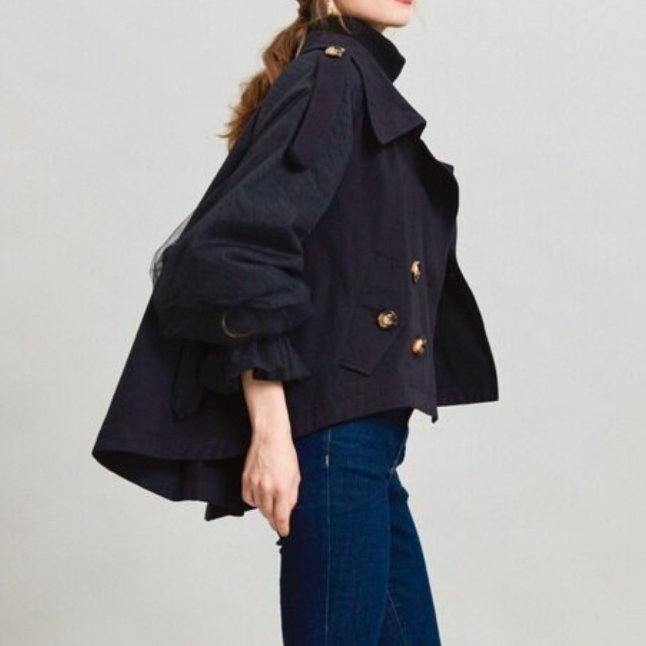 シアーショート丈ライトジャケット　全5色　 00071