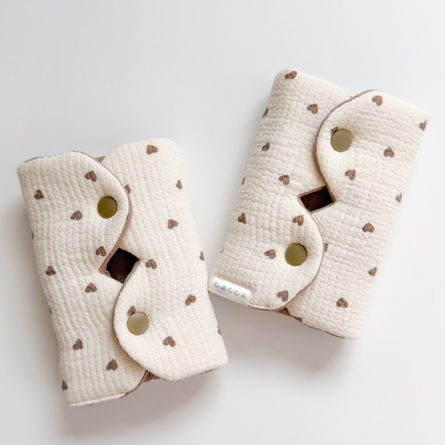 « 再販なし »ふわくもサッキングパッド( triple nubi heart ) / 抱っこ紐カバー sucking pad 韓国生地 ハンドメイド handmade