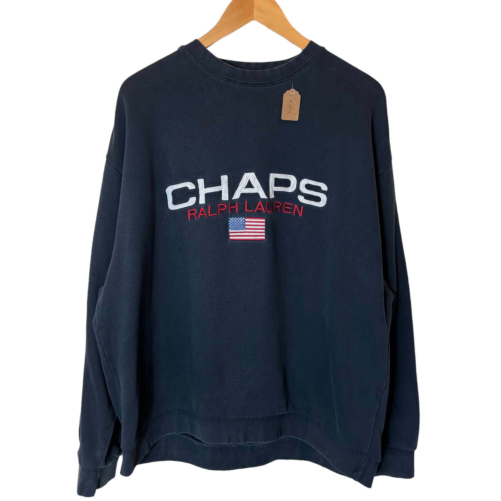 CHAPS Ralph Lauren ラルフローレン スウェット ブラック 刺繍ロゴ