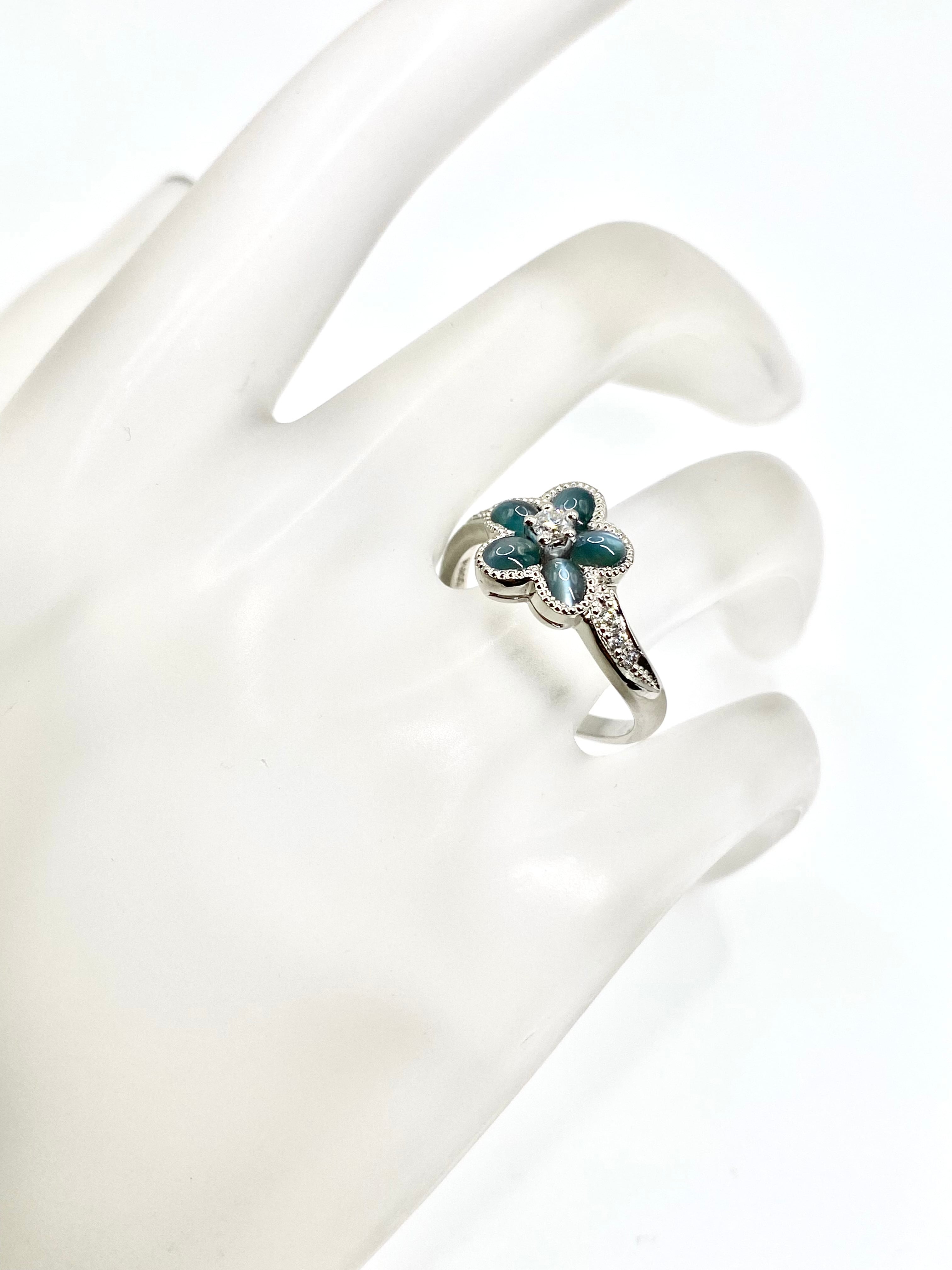 新品】アレキサンドライトキャッツアイ 計1.22ct / ダイヤモンド 計