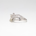 マーキスカットダイヤモンド デザインリング pt900 / 1.110ct