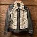 Vintage Leather Grizzly Jacket 再構築 熊ジャン オワジャン ヴィンテージ グリズリージャケット レザー ムートン 40s 50s ライダース 豹柄 レオパード 46