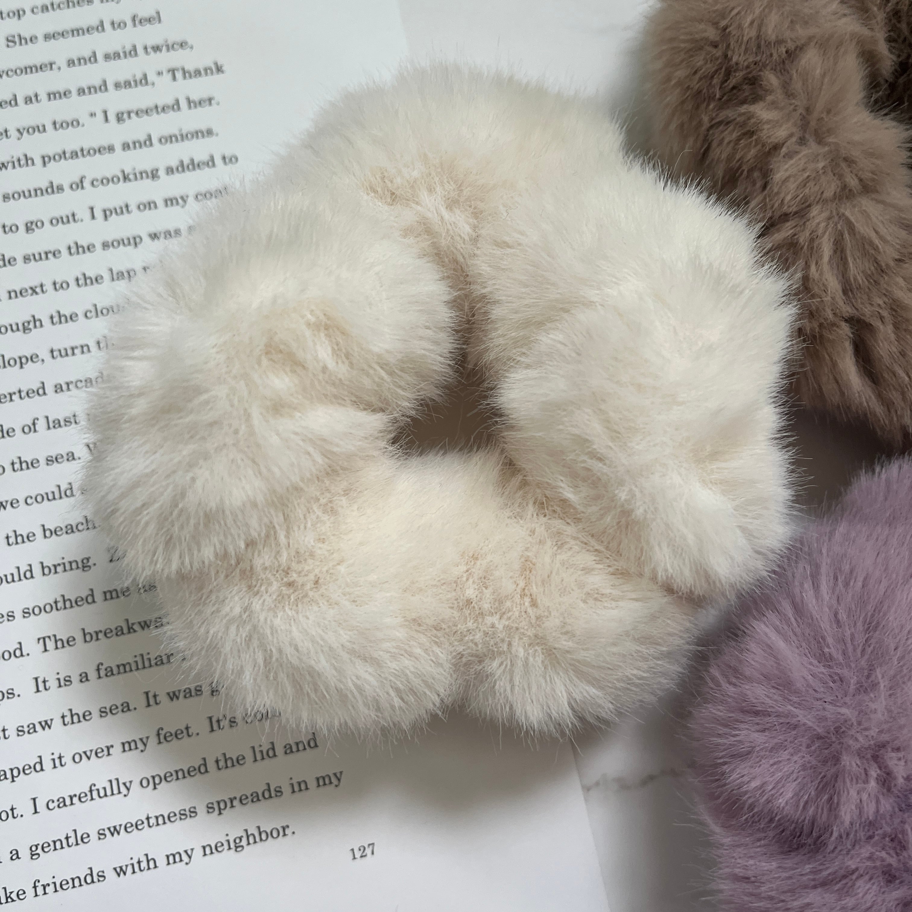 カラーファーシュシュ レディース ヘアアクセサリー シュシュ