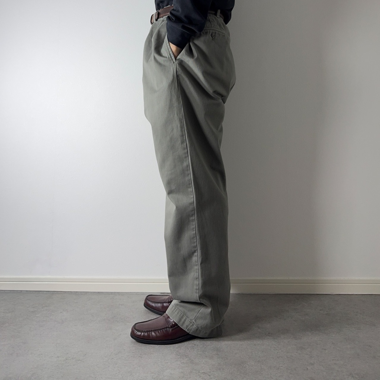 Polo by Ralph Lauren POLO CHINO ANDREW sage green W38L31相当 古着 - 16