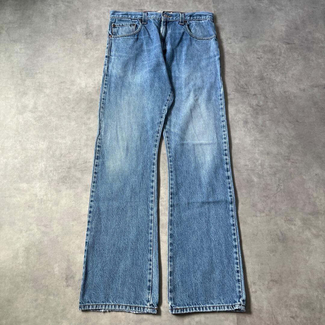 リーバイス517 Levis W33 フレアデニム 青 古着 ボトム 17013