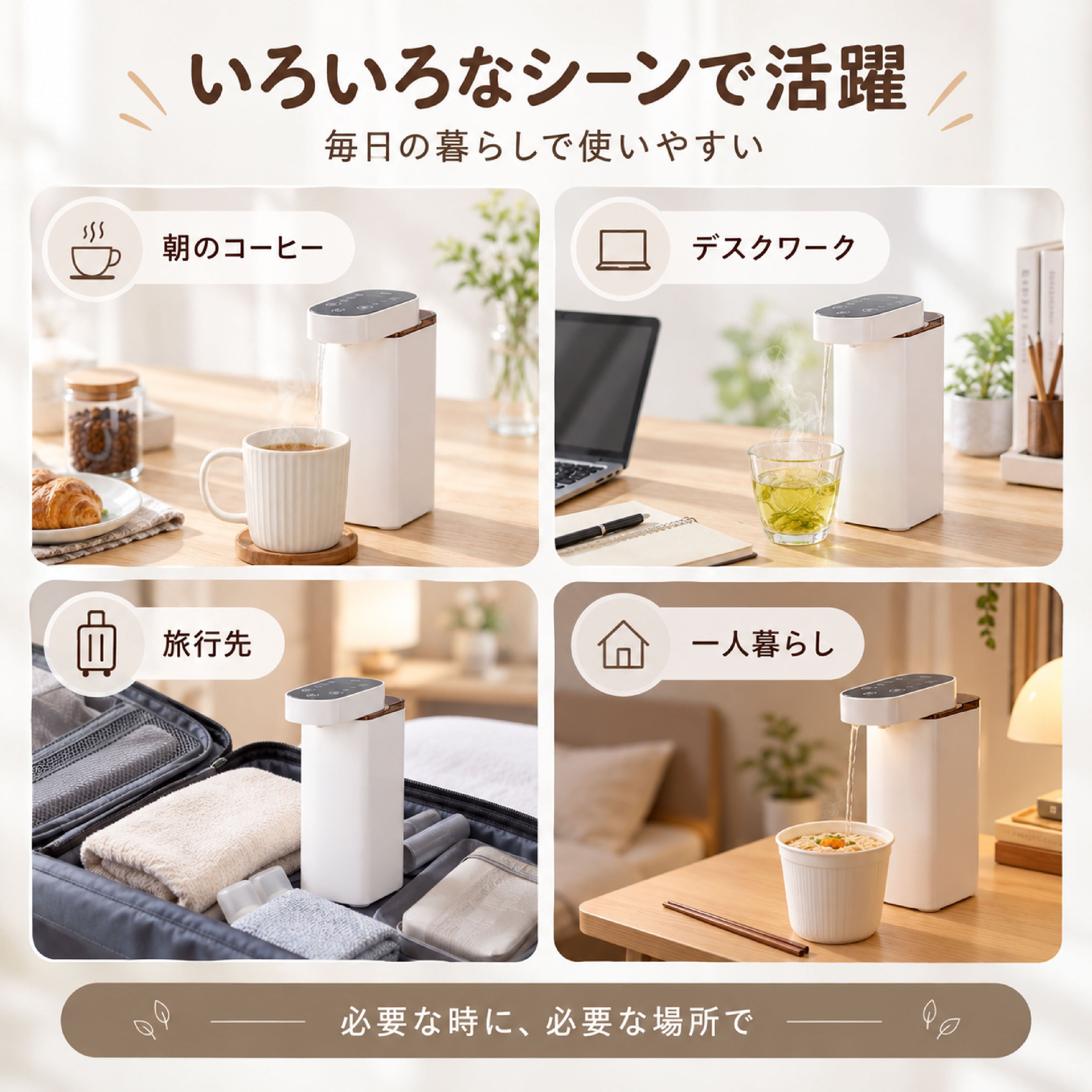 JY 1158 .ポータブル給湯器 電気ケトル 瞬間湯沸かし器 卓上 電気