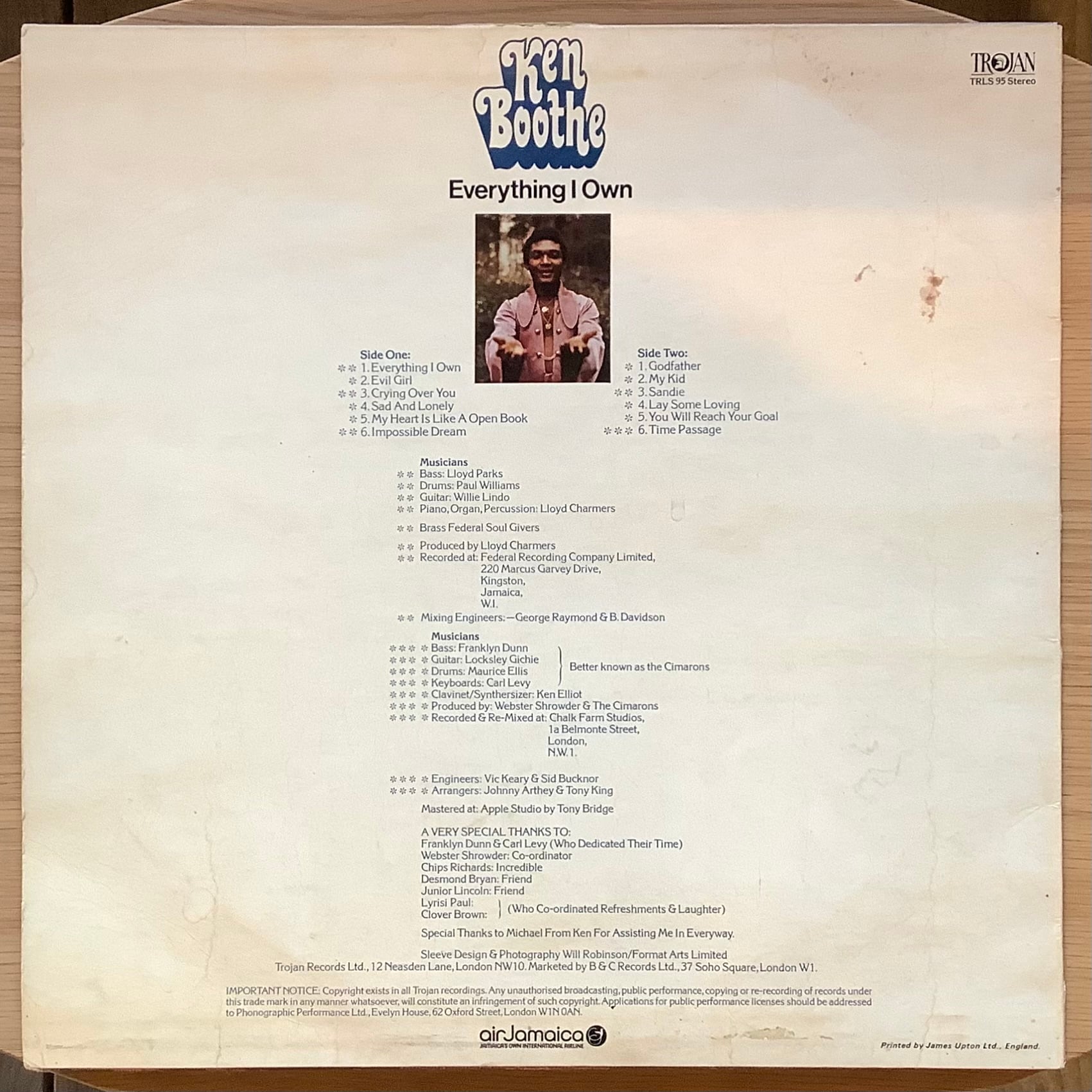 KEN BOOTH / EVERYTHING I OWN | Plastic Soul Records