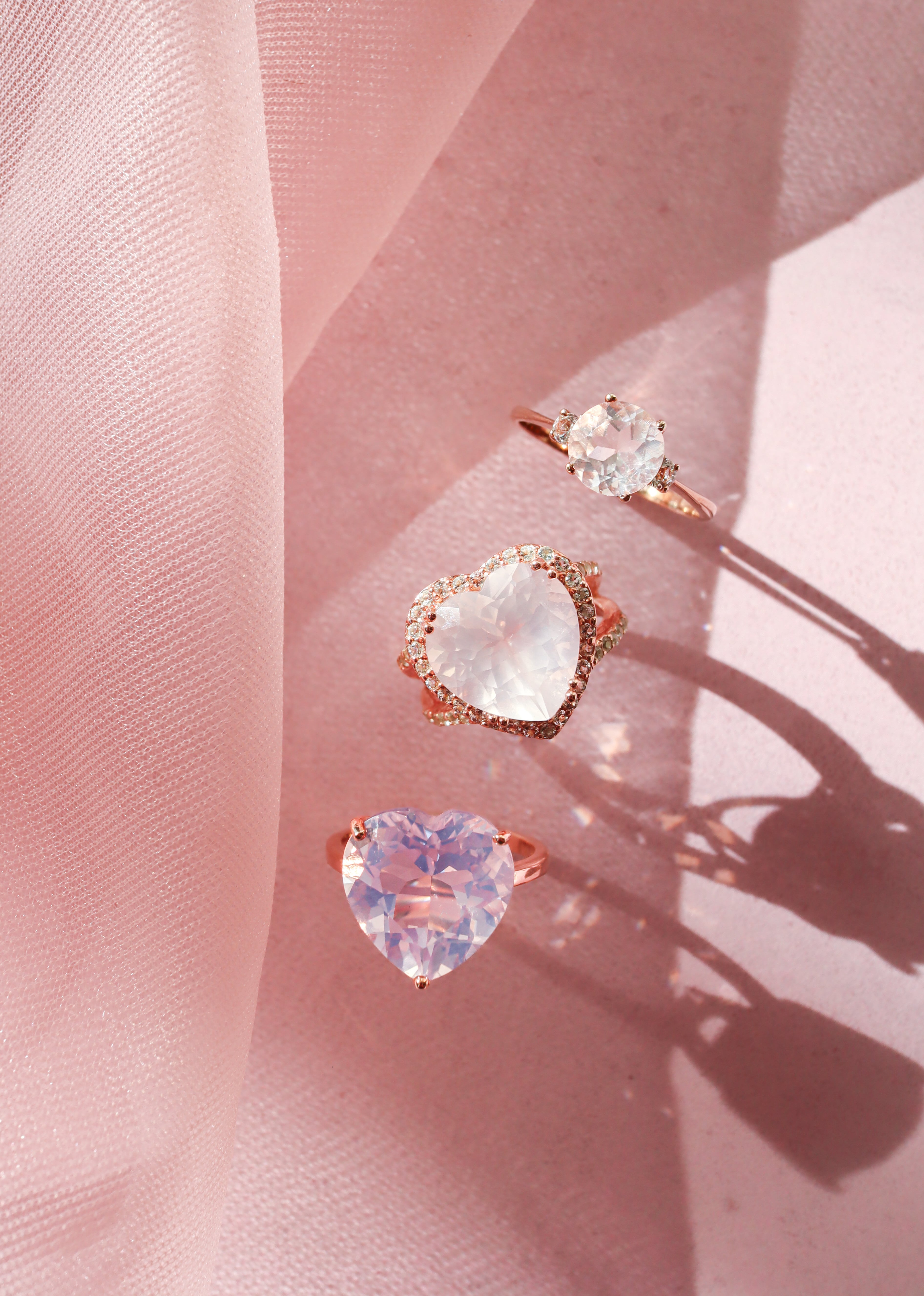 ラベンダークォーツ 13mm ハートシェイプリング | Sally's ラベンダークォーツ 13mm ハートシェイプリング | Sally's