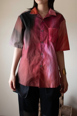 rūpa print fabric shirt size1 "All living things have meaning "