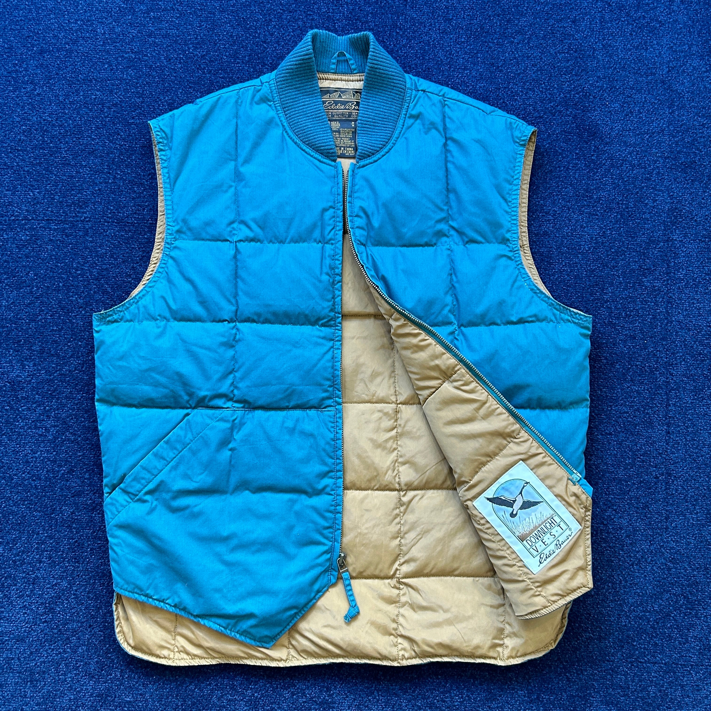美品 M Eddie Bauer Downlight Canadian Vest グースダウンベスト  
