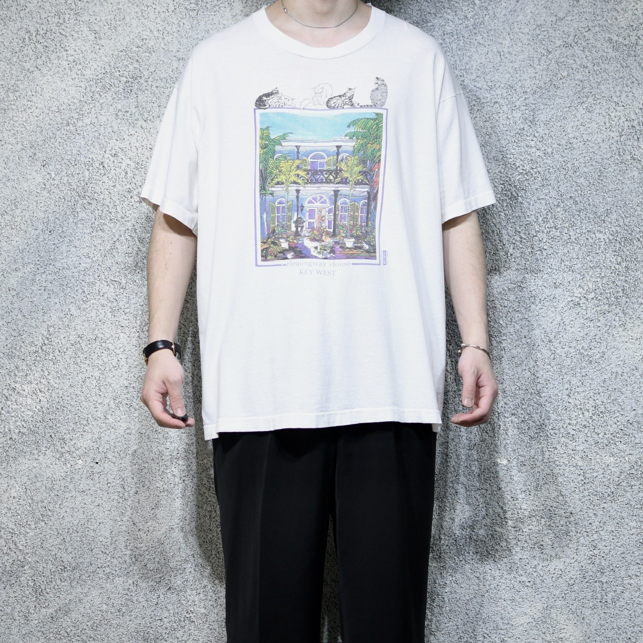 88's Hemingway house cat print tee