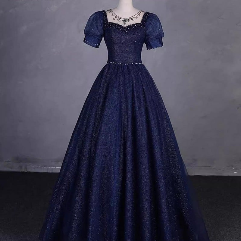 デコルテビーズ ハイウェストドレスR 1056