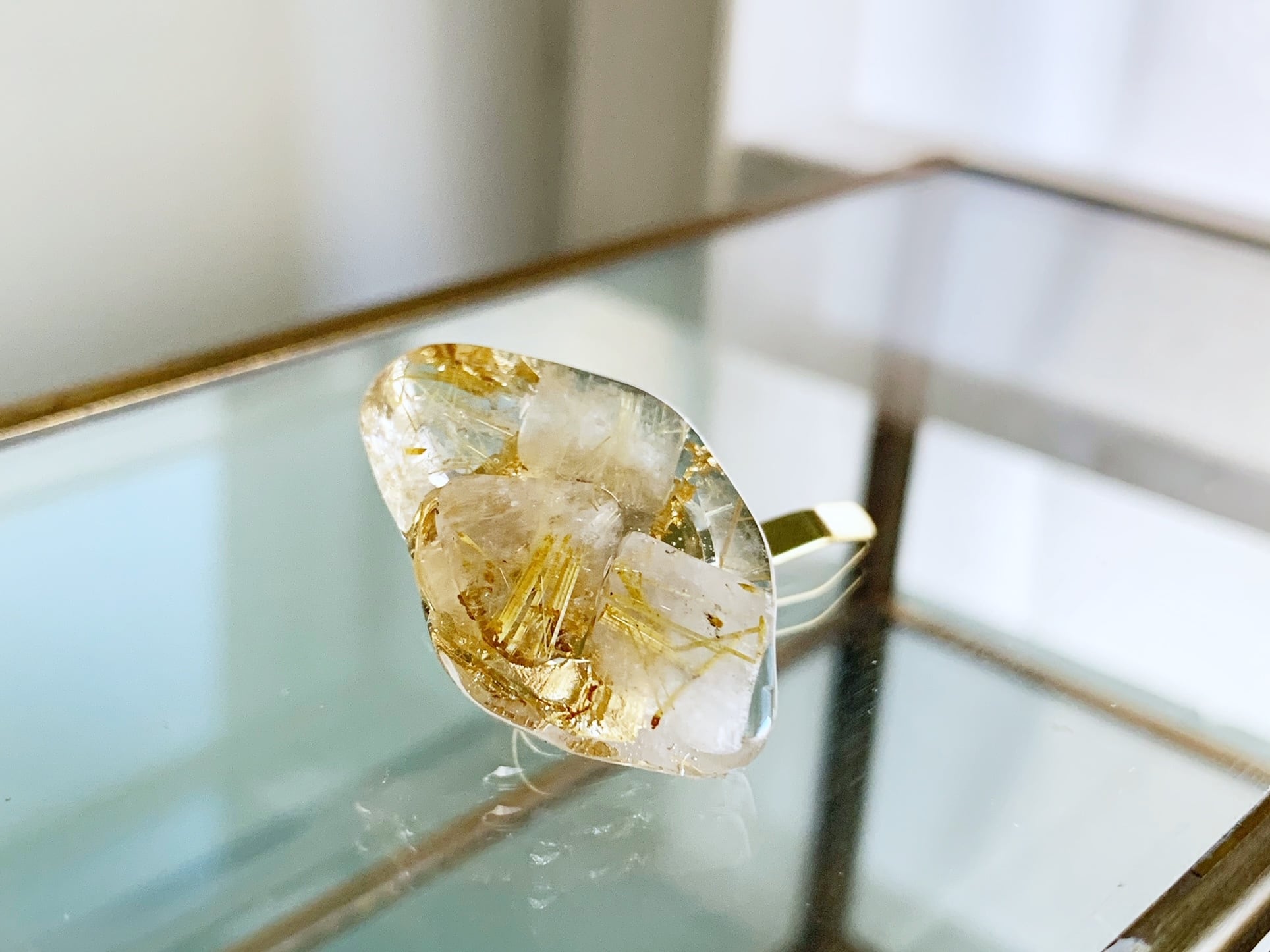 ハンドメイドレジンお花ヘアゴムポニーフックブローチno.137