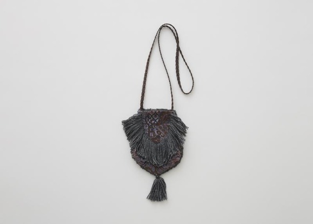【 eLfin Folk 26AW 】 Paisly Boa Pochette "ポシェット" / pink