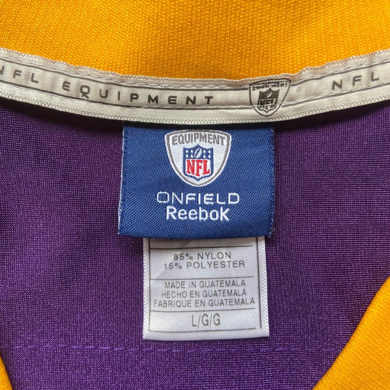 NFL バイキングス ナイロンジャケット 紫 パープル L リーボック