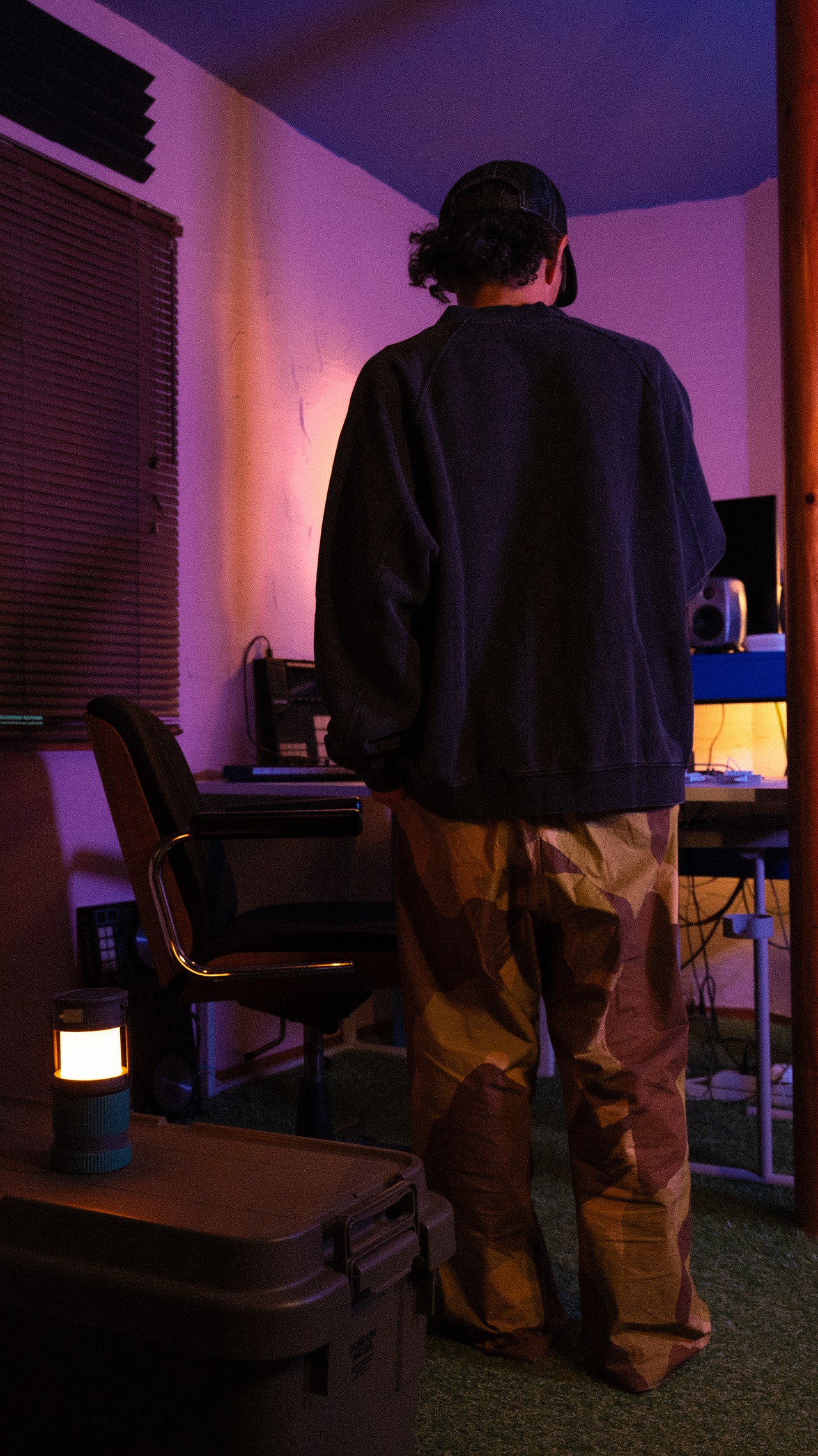 Vintage Washed Sweat Jacket [Black]