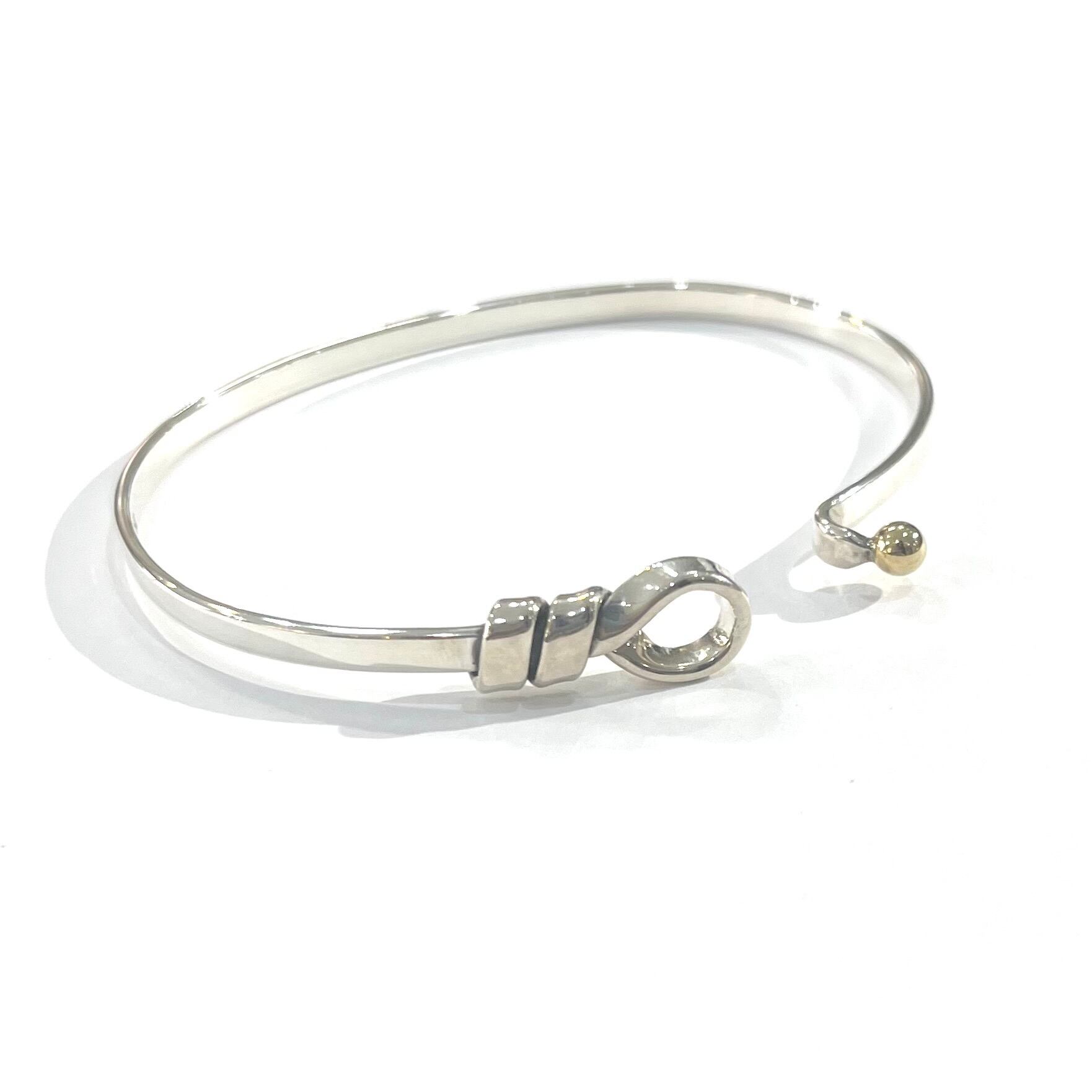 TIFFANY&CO.】2507 ティファニーsilver× 18k オープンフックフラット