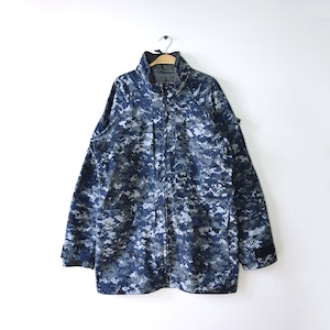 米軍実物 U.S.NAVY USN NWU GORE TEX ミリタリー ゴアテックスパーカ デジタルカモ メンズM ヴィンテージ ジャケット @DC0004