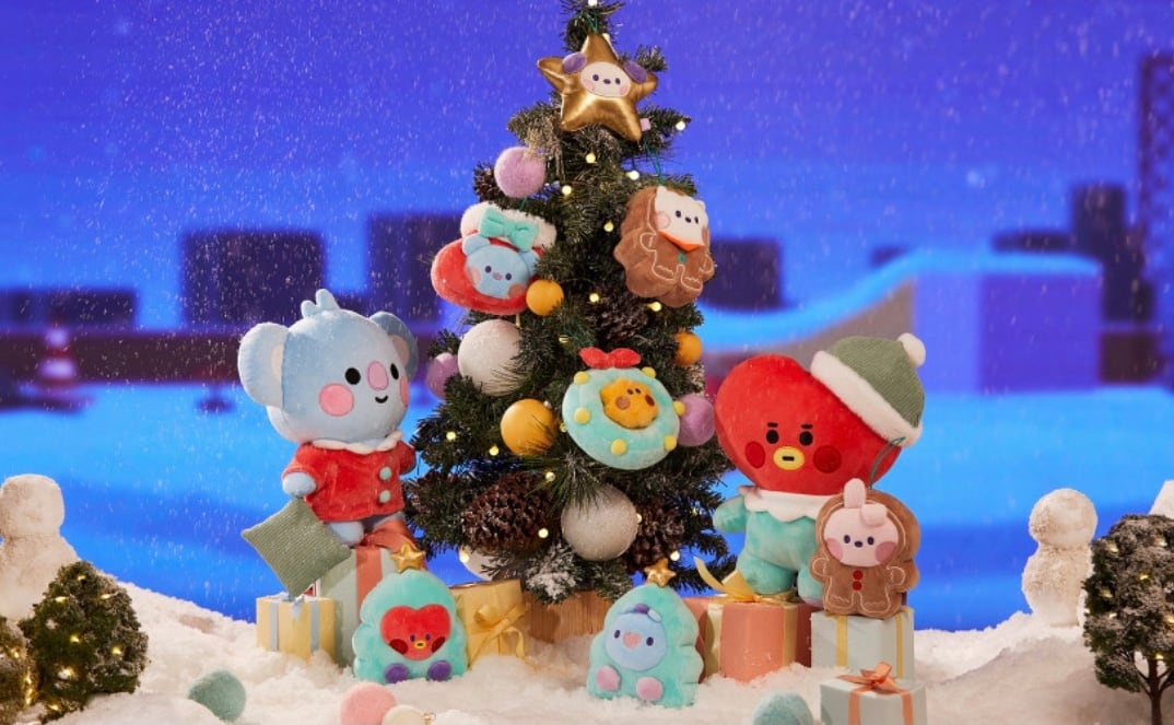 BT21 ベイビーミニホリデーオーナメントぬいぐるみクリスマス BTS ...