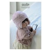 【取寄】CHIP ふわふわストライプ柄Tシャツ|冬服|韓国子供服