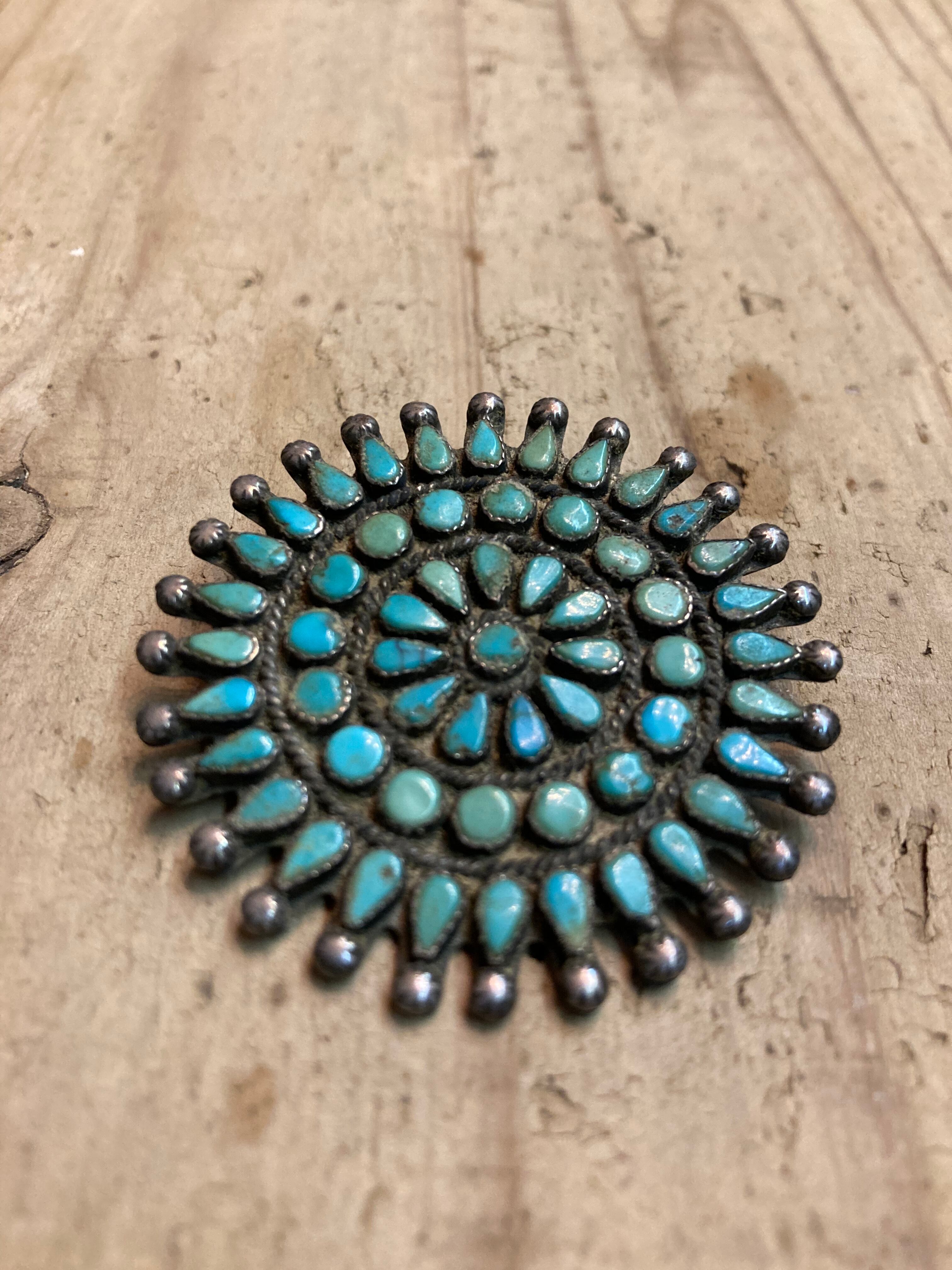 40s〜50s VINTAGE ZUNI BROOCH   (beady antiques)