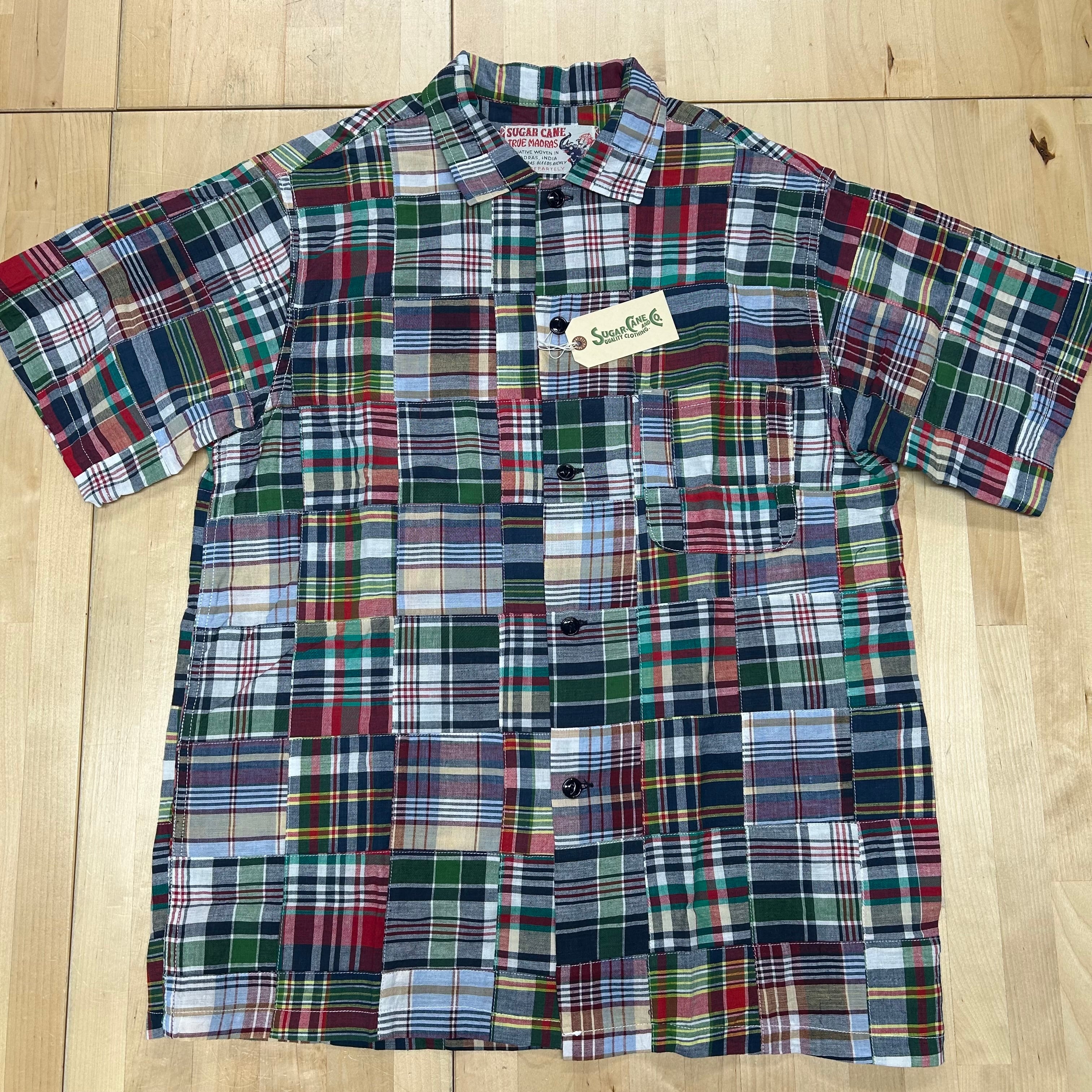 SUGAR CANE】 【品番:SC39739-165(RED)】 「MADRAS CHECK PATCHWORK