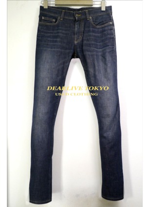 美品◆SAINT LAURENT PARIS サンローランパリ D02 M/SK-LW ストレッチ混 USED加工 デニム パンツ 29 紺◆ ストレッチ混のアイコンモデル♪