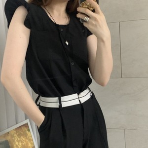 フリル ブラウス & ワイドパンツ セットアップ 3412644