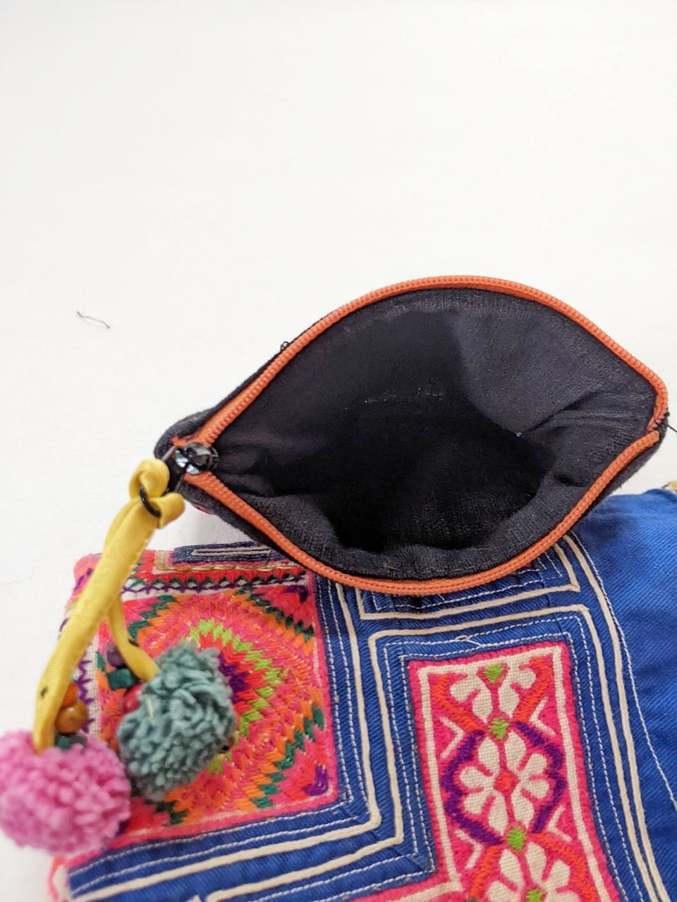 チェンマイ 刺し子と古布のパッチワークポーチ | sora to tori