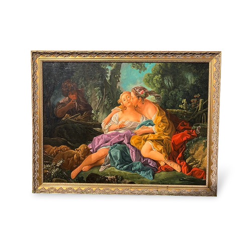 ■配送不可【フランソワ・ブーシェ François Boucher 額装 模写 絵画】