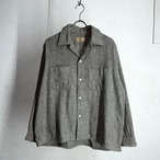 60s VAN HEUSEN Wool×Acrylic Open Collar Shirt