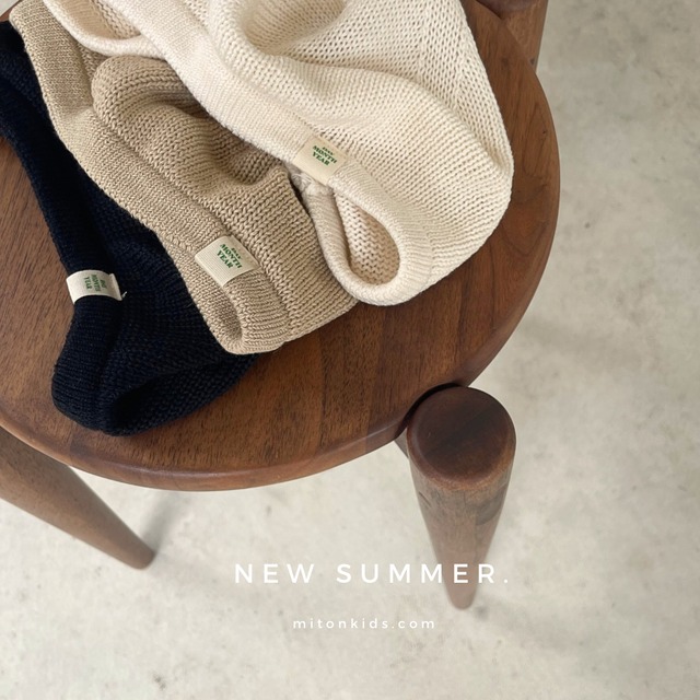 【即納】summer knit beret
