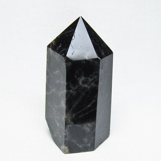 モリオン 六角柱 黒水晶 ポイント 置物 一点物 142-11199