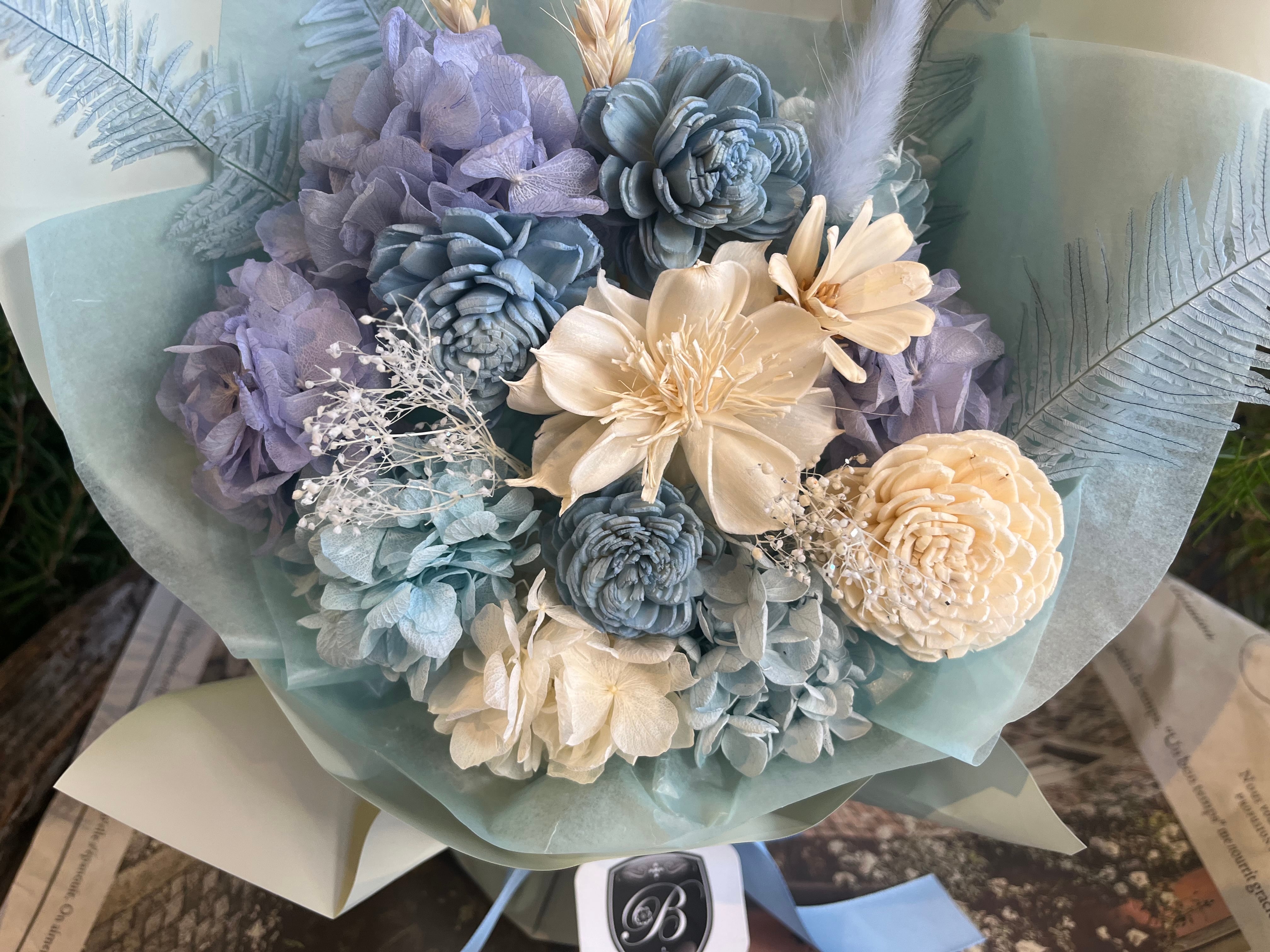 プリザーブドフラワーブーケ プリザーブドフラワー 花束 ギフト｜スタンディングブーケ（花瓶不要