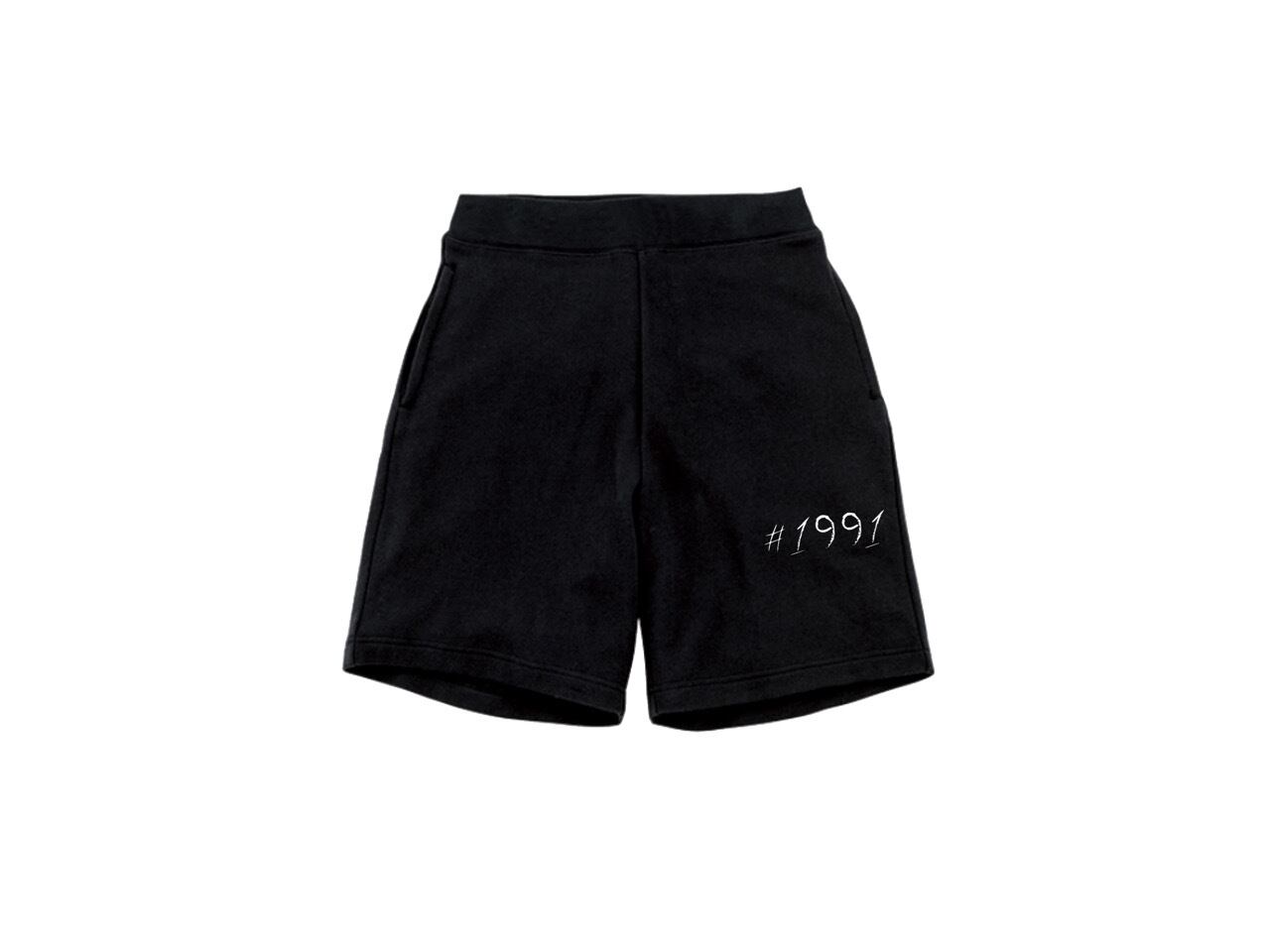 #1991 sweat short pants (BK)