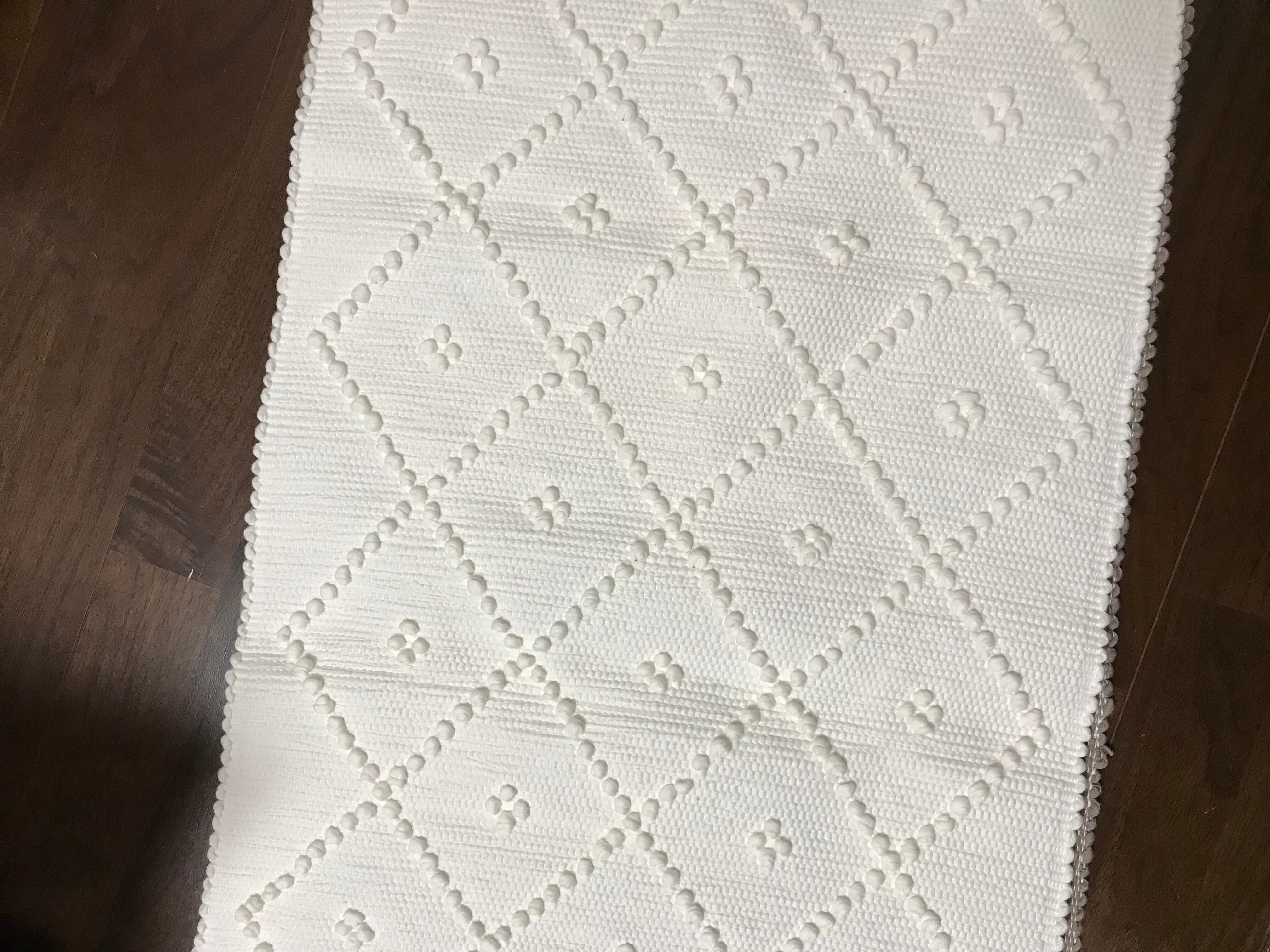 mikanu cotton mini rug white - カーペット