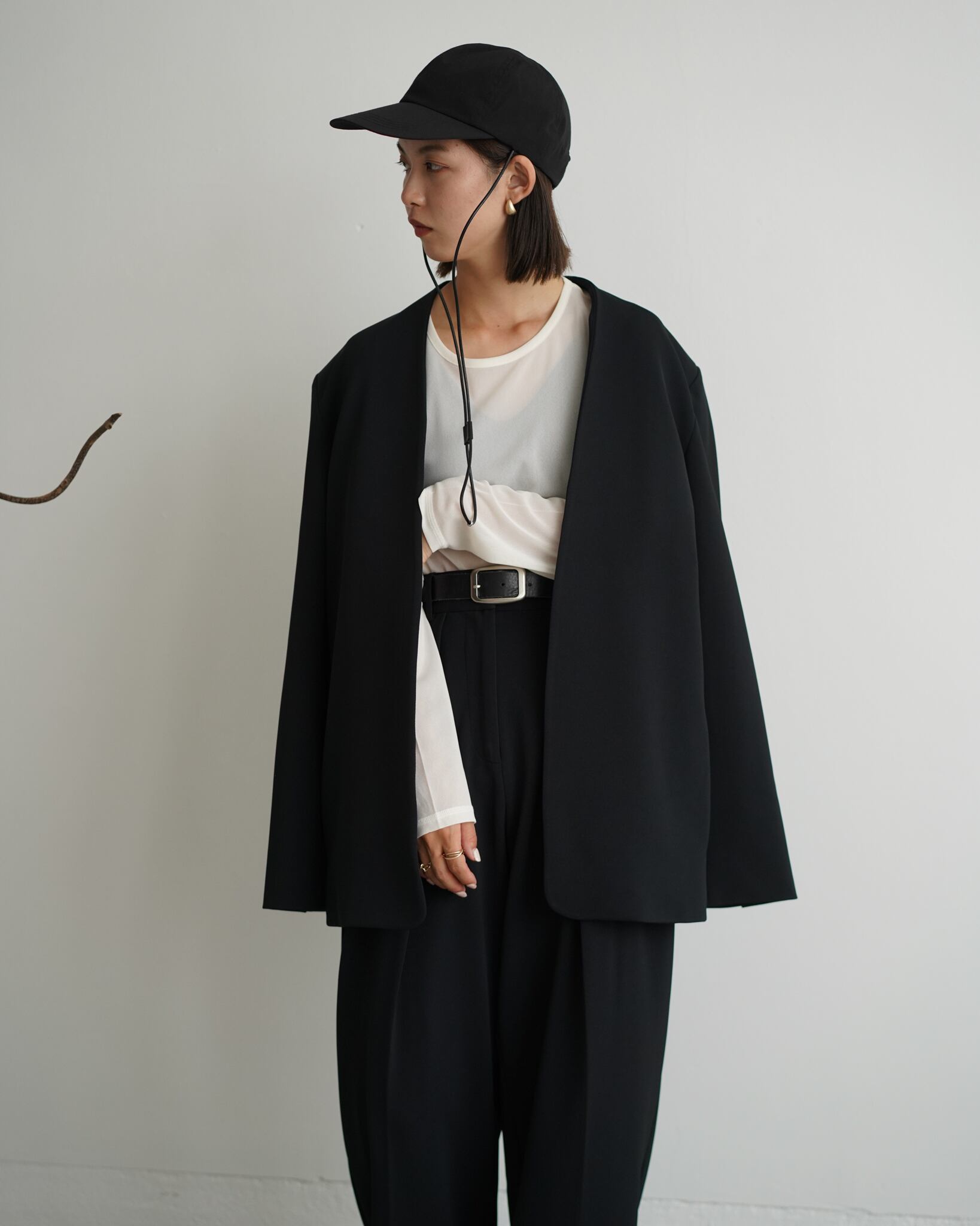 TODAYFUL Colorless Twill Jacket カラーレスツイルジャケット Black  