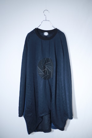 Bat-T-shirts ○(navy/pleats)