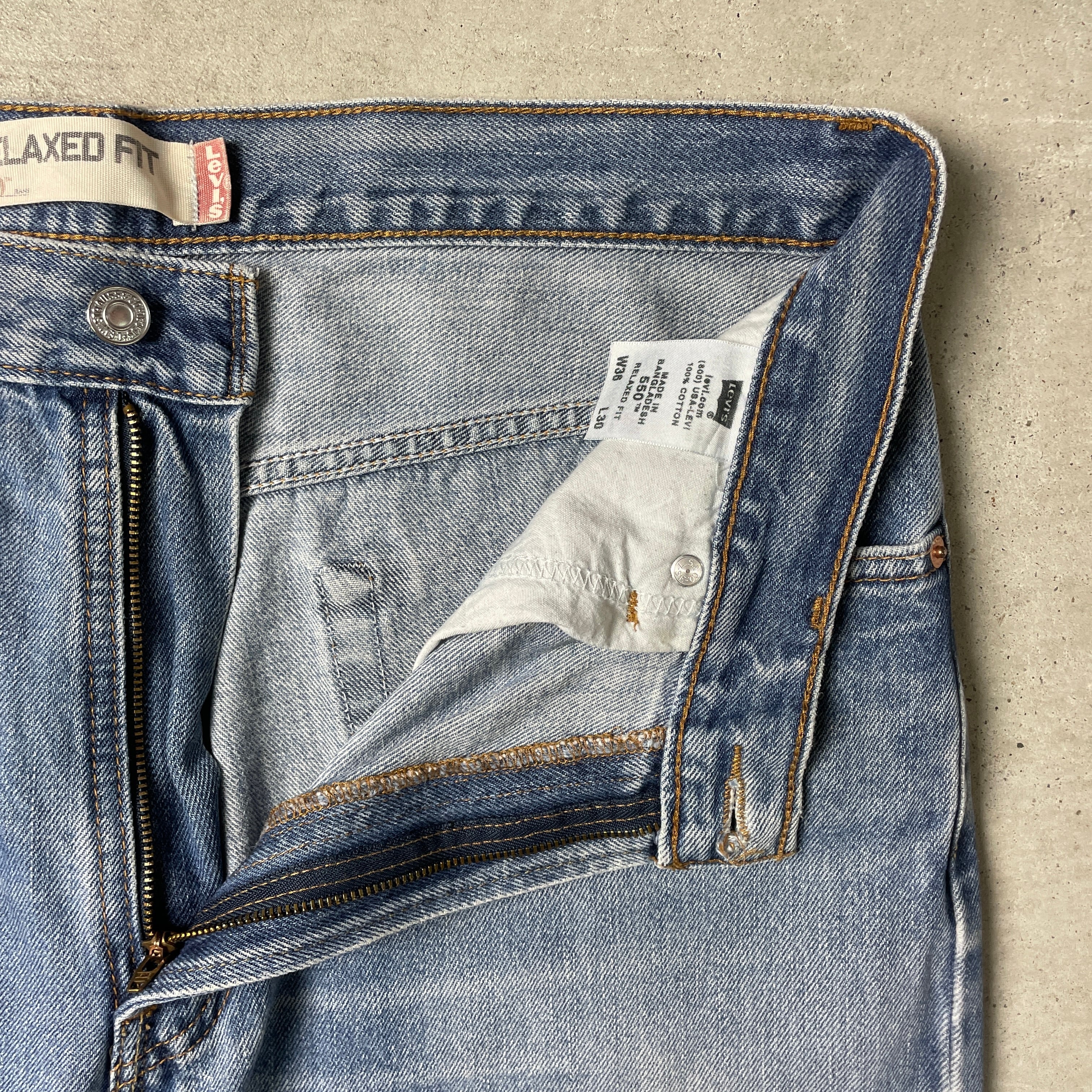 00年代 Levi's リーバイス 550 テーパード ワイド バギー デニムパンツ