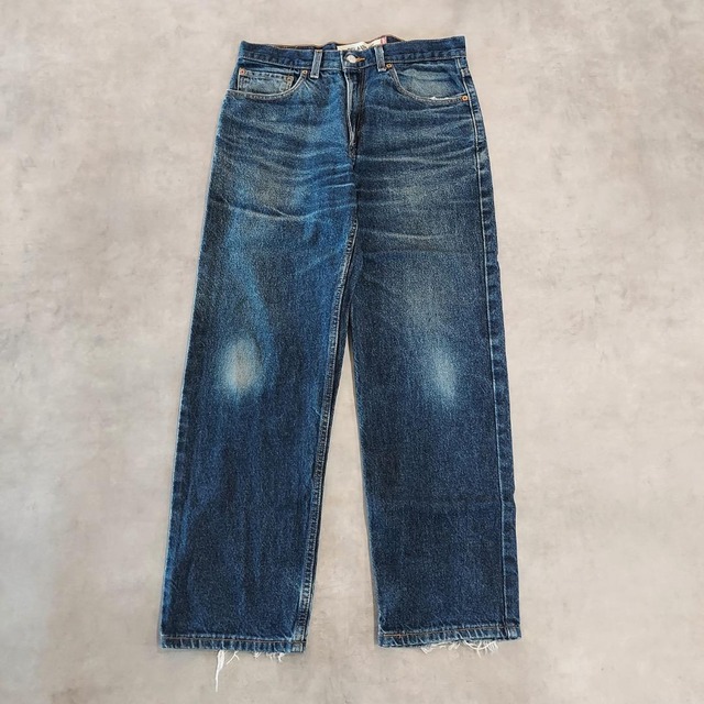 リーバイス550 Levis W32 鬼ヒゲ ハチノス 青 00s 21123