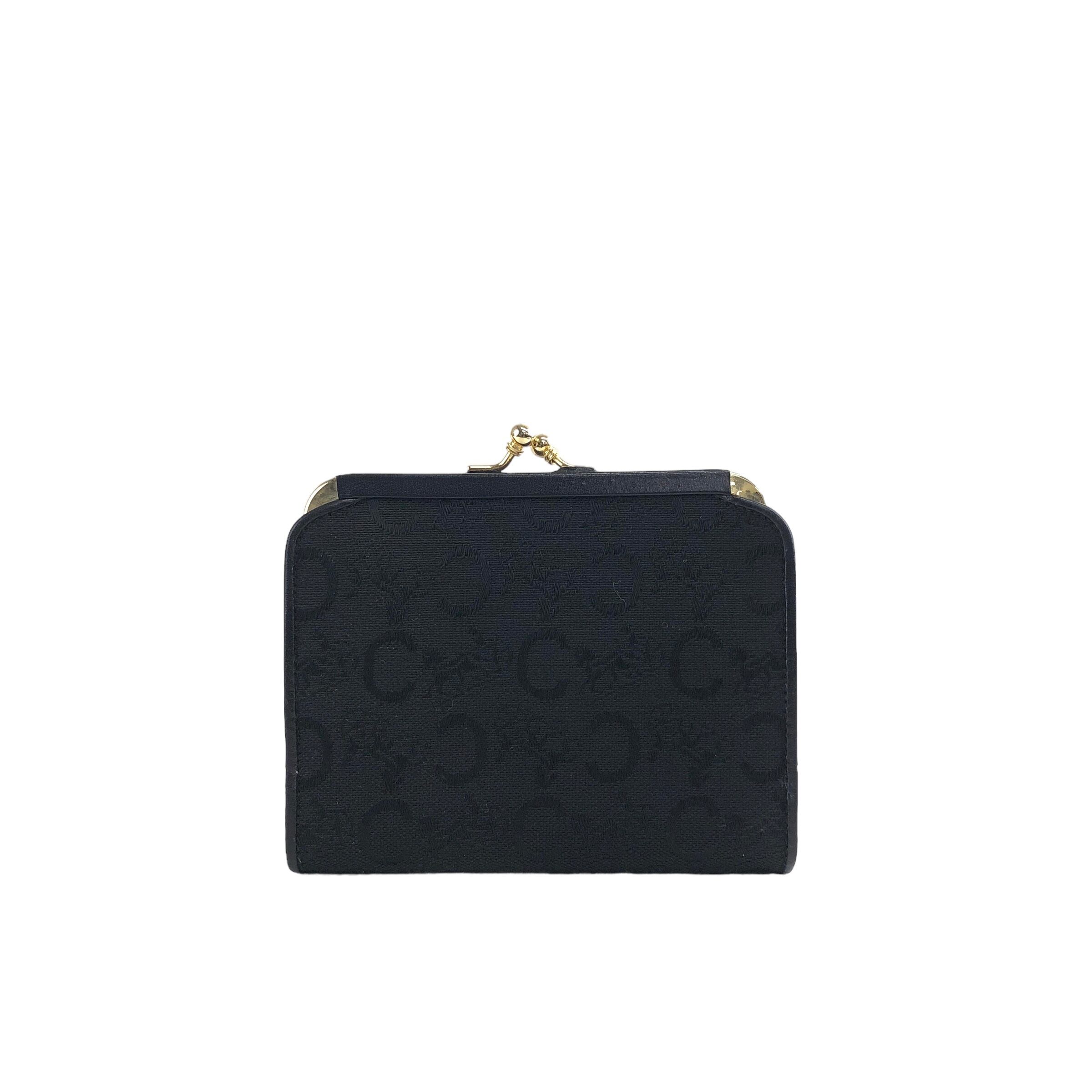 CELINE セリーヌ 馬車 ホースキャリッジ 財布 ブラック ジャガード
