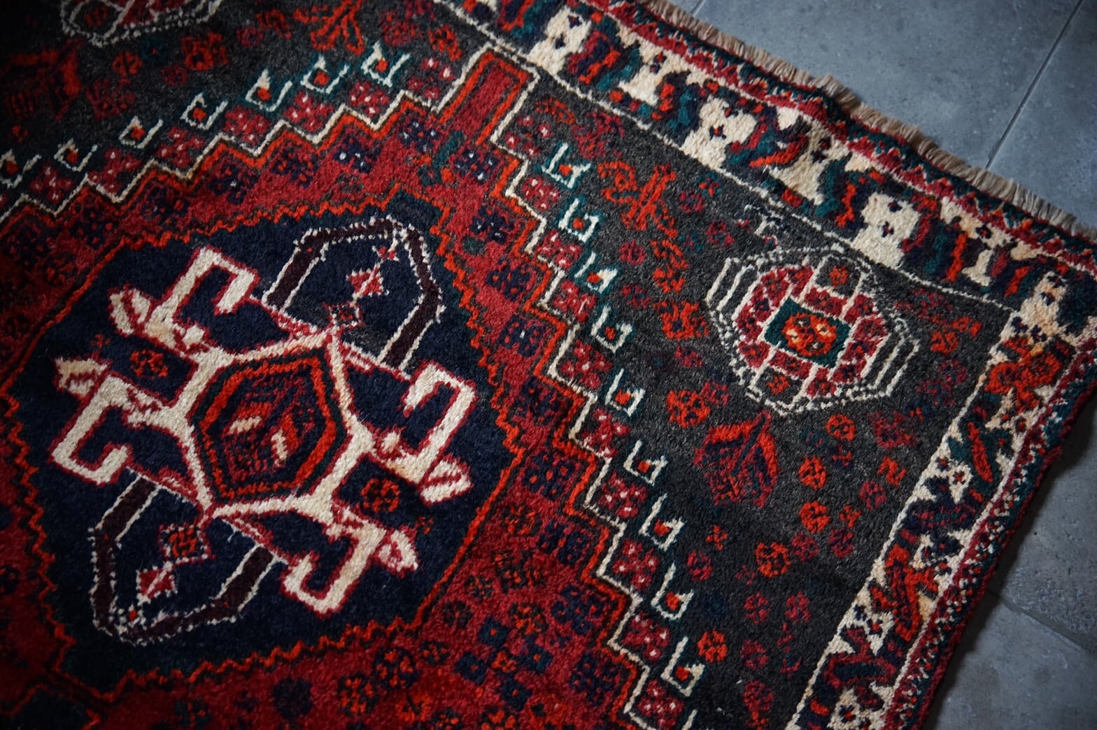 091 - Vintage qashqai rug