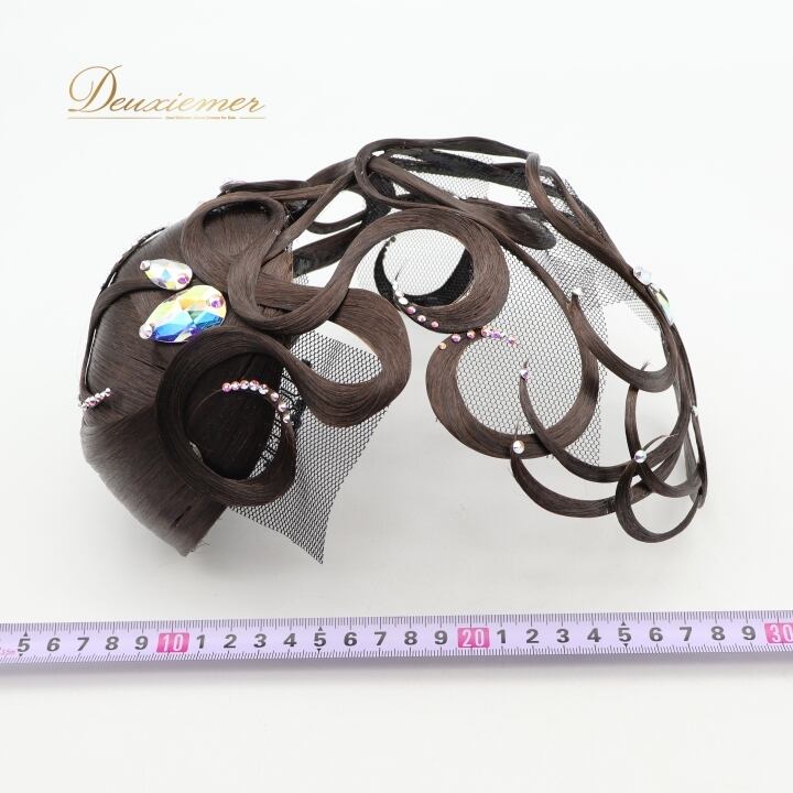 社交ダンス 小物 多美咲 タミショウ シニヨン カップ つけ毛 つけ髪