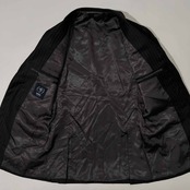 BEAMS F ビームスエフ ピンストライプ 3B テーラードジャケット サイズ 44/8R /チャコールグレー/メンズ/日本製/重ねボタン